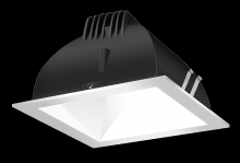 RAB Lighting NDLED6SD-WYNHC-W-S - Recessed Downlights, 20 lumens, NDLED6SD, 6 inch square, universal dimming, wall washer beam sprea