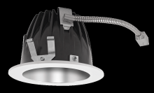 RAB Lighting NDLED4RD-80N-S-W - Recessed Downlights, 12 lumens, NDLED4RD, 4 inch round, Universal dimming, 80 degree beam spread,