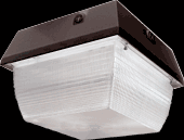 RAB Lighting VAN3F42QT - Vandalproof, 3200 lumens, VAN3, 9 Inches X 9 Inches Ceiling 42W CFL Qt bronze