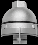 RAB Lighting VP1S - Vaporproof, 100 Pendant 1/2 inch Silver Less globe