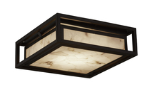 Justice Design Group ALR-7629W-DBRZ - Bayview 12&#34; LED Flush-Mount (Outdoor)