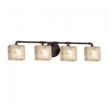 Justice Design Group ALR-8464-55-DBRZ - Bronx 4-Light Bath Bar