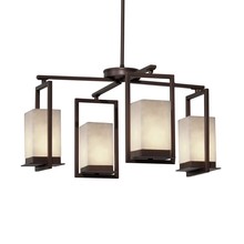 Justice Design Group CLD-7510W-DBRZ - Laguna 4-Light LED Outdoor Chandelier