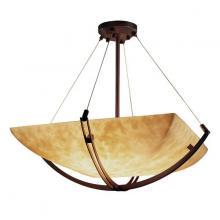 Justice Design Group CLD-9722-25-DBRZ - 24&#34; Pendant Bowl w/ Crossbar