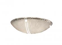 Justice Design Group GLA-9712-35-WTFR-DBRZ - 24&#34; Semi-Flush Bowl w/ Crossbar
