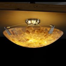 Justice Design Group ALR-9632-35-NCKL-LED5-5000 - 24&#34; LED Semi-Flush Bowl w/ Tapered Clips