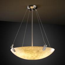 Justice Design Group CLD-9621-35-NCKL-LED3-3000 - 18&#34; LED Pendant Bowl w/ U-Clips