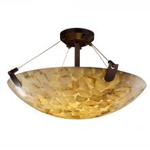 Justice Design Group ALR-9612-35-DBRZ-LED5-5000 - 24&#34; LED Semi-Flush Bowl w/ U-Clips