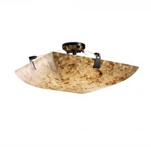 Justice Design Group ALR-9632-25-MBLK-LED5-5000 - 24&#34; LED Semi-Flush Bowl w/ Tapered Clips