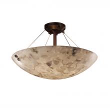 Justice Design Group ALR-9651-35-DBRZ-F1-LED3-3000 - 18&#34; LED Semi-Flush Bowl w/ Pair Cylindrical Finials
