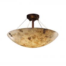 Justice Design Group ALR-9652-35-DBRZ-F1-LED5-5000 - 24&#34; LED Semi-Flush Bowl w/ Pair Cylindrical Finials