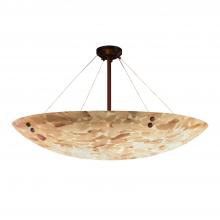 Justice Design Group ALR-9659-35-DBRZ-F1-LED9-9000 - 60&#34; LED Semi-Flush Bowl w/ Pair Cylindrical Finials