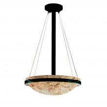 Justice Design Group ALR-9691-35-MBLK - 18&#34; Round Pendant Bowl w/ Ring