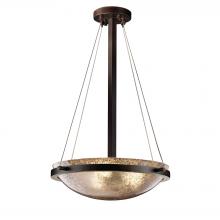 Justice Design Group FSN-9691-35-MROR-DBRZ-LED3-3000 - 18&#34; LED Pendant Bowl w/ Ring