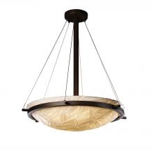 Justice Design Group PNA-9692-35-BMBO-DBRZ - 24&#34; Round Pendant Bowl w/ Ring