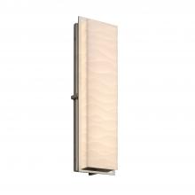 Justice Design Group PNA-7565W-WAVE-NCKL - Avalon 24&#34; ADA Outdoor/Indoor LED Wall Sconce