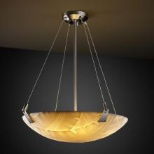 Justice Design Group PNA-9641-35-BANL-NCKL-LED3-3000 - 18&#34; LED Pendant Bowl w/ Tapered Clips