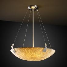 Justice Design Group PNA-9641-35-BMBO-NCKL-LED3-3000 - 18&#34; LED Pendant Bowl w/ Tapered Clips
