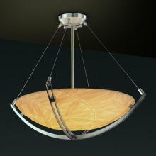 Justice Design Group PNA-9721-35-BMBO-NCKL-LED3-3000 - 18" LED Pendant Bowl w/ Crossbar