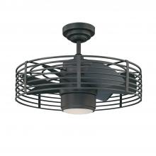 Kendal AC17723L-NI - Enclave 23 in. Natural Iron LED Ceiling Fan