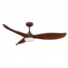 Kendal AC22352-RC - TRIAX 52 in. LED Russet Chestnut DC motor Ceiling Fan