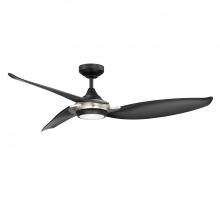 Kendal AC22752-BLK/SN - VIRTUA 52 in. LED Black & Satin Nickel DC motor Ceiling Fan