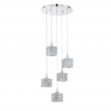 Kendal PF62-5LPA-CH - SHIMERA series 5-Light Chrome Pendant Pan