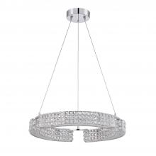 Kendal PF64-9L23-CH - CARINA series 9 Light 23 in. Optic Crystal Pendant in a Chrome finish