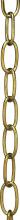 Satco Products Inc. 79/464 - 8 Gauge Chain; Antique Brass Finish; 1 Yard Length; 11/2&#34; Link Length; 7/8&#34; Link Width;