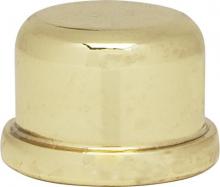 Satco Products Inc. 80/1181 - 1/2&#34; Finial; Zinc Die Cast 1/4-27; Polished Brass Finish