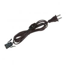 Satco Products Inc. 80/1784 - 8 Foot #18 SPT-1 Brown Cord, Switch, And Plug (Switch 17&#34; From Socket)