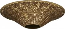 Satco Products Inc. 90/039 - Cast Brass Canopy; Antique Brass Finish; 4-3/8&#34; Diameter; 1-1/16&#34; Center Hole; 1&#34; Height