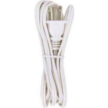 Satco Products Inc. 90/102 - 8 Foot 18/2 SPT-2 105C Cord Set; Black Finish; 36&#34; Hank; 200 Carton; Molded Polarized Plug;