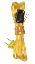 Satco Products Inc. 90/105 - 18/2 SPT-2 105C All Cord Sets - Molded Plug - Tinned Tips 3/4&#34; Strip with 2&#34; Slit 36&#34;