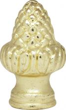 Satco Products Inc. 90/133 - Acorn Finial; 1-1/2&#34; Height; 1/8 IP; Polished Brass Finish