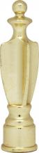 Satco Products Inc. 90/135 - Spindle Finial; 2-1/4&#34; Height; 1/8 IP; Polished Brass Finish
