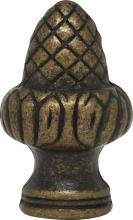Satco Products Inc. 90/1712 - Acorn Finial; 1-1/2&#34; Height; 1/8 IP; Antique Brass Finish