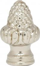 Satco Products Inc. 90/1713 - Acorn Finial; 1-1/2&#34; Height; 1/8 IP; Polished Chrome Finish