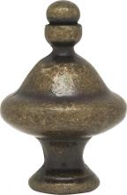 Satco Products Inc. 90/1721 - Pyramid Finial; 1-1/2&#34; Height; 1/4-27; Antique Brass Finish