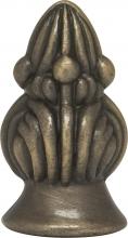 Satco Products Inc. 90/1724 - Bud Finial; 1-3/8&#34; Height; 1/8 IP; Antique Brass Finish