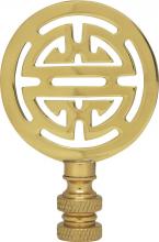 Satco Products Inc. 90/1747 - Oriental Brass Finial; 2-3/4&#34; Height; 1/4-27; Polished Brass Finish