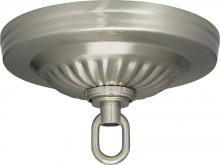 Satco Products Inc. 90/1846 - Ribbed Canopy Kit; Brushed Nickel Finish; 5&#34; Diameter; 1-1/16&#34; Center Hole; Includes