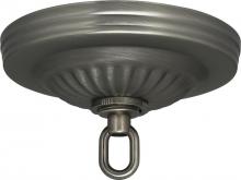 Satco Products Inc. 90/1847 - Ribbed Canopy Kit; Brushed Pewter Finish; 5&#34; Diameter; 1-1/16&#34; Center Hole; Includes