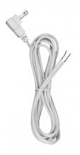 Satco Products Inc. 90/2323 - 8 Foot 18/2 SPT-2 105C Flat Plug Cord Set; White Finish; 36&#34; Hank; 200 Carton; Molded Plug;