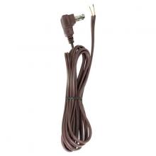 Satco Products Inc. 90/2324 - 8 Foot 18/2 SPT-2 105C Flat Plug Cord Set; Brown Finish; 36&#34; Hank; 200 Carton; Molded Plug;