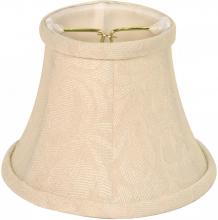 Satco Products Inc. 90/2362 - Clip On Shade; Ivory Floral; 3&#34; Top; 5&#34; Bottom; 4-1/4&#34; Side