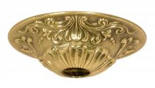 Satco Products Inc. 90/2383 - Cast Brass Canopy; Polished Brass Finish; 5-1/2&#34; Diameter; 1-1/16&#34; Center Hole; 1-1/2&#34;