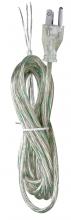 Satco Products Inc. 90/2406 - 12 Foot Cord Set; Clear Silver Finish