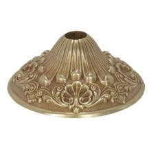 Satco Products Inc. 90/2480 - Cast Brass Canopy; French Gold Finish; 6-1/2&#34; Diameter; 1-1/16&#34; Center Hole; 2-1/2&#34;