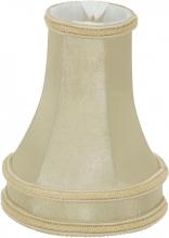 Satco Products Inc. 90/2525 - Clip On Shade; Beige Leather Look; 2-1/8&#34; Top; 4&#34; Bottom; 5-1/8&#34; Side